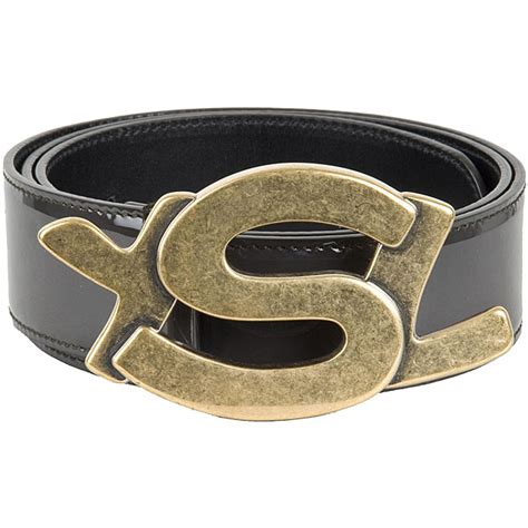 ysl logo buckle belt.